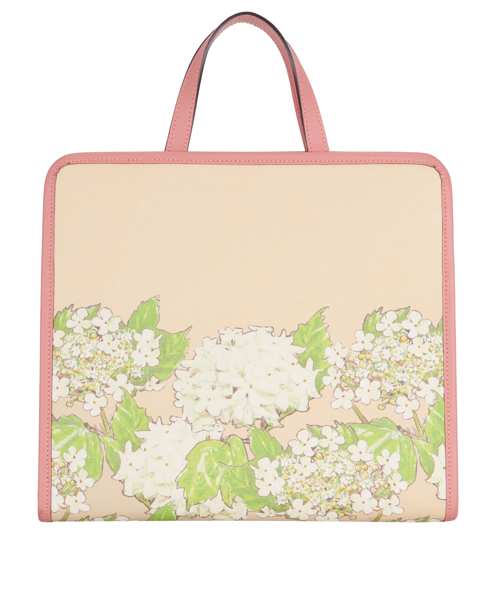 Fairy Print Tote, &pound;450, Handbags, Cream/Pink, Canvas, Back view